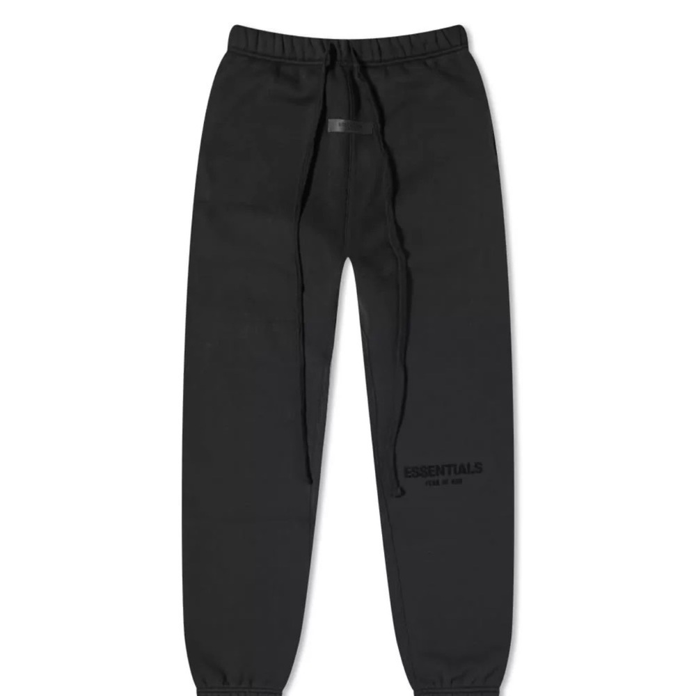 Essentials Black Logo Jogger Sweatpants /Joggers